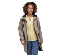 Chums Women's Showerproof Hooded Raincoat, Lightweight Waterproof Zip Coat with in Brown | Size: 18 Chums Brown 18