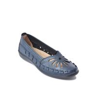 Chums Women's Slip On Shoe with Cut Out Design & Cushioned Insole in Navy | Size: 8 Chums Navy 8
