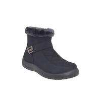 Chums Ladies Wide EE Fit Quilted Side Zip Showerproof Boot with Thermal Lining & Faux Fur Trim Black 8