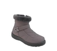 Chums Women's Wide EE Fit Quilted Top Side Zip Showerproof Boot in Grey | Size: 7 Chums Grey 7