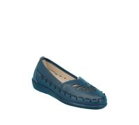 Chums Ladies Wide Fit Slip On Cut Out Shoe Navy 8 UK