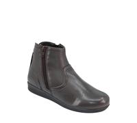 Chums Ladies Wide Fit Thermal Boots Twin Zip Fastening Warm with Generous Fit Soft Fleece Lining Durable Sturdy Outsole Brown 5 UK