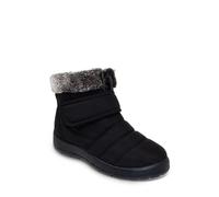 Chums Ladies Wide EE Fit Thermal Lined Showerproof Boot with Touch Fasten Closure & Faux Fur Trim Black 8