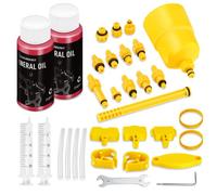 CHUMXINY Brake Bleed Kit for Shimano,TEKTRO, MAGURA Range of Hydraulic Disc Brakes, Including High Performance Mineral Brake Fluid (120ml).