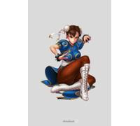 Chun Li Street Fighter Ii VD Notebook: 6 x 9, 120 Pages ,Themed Diary NoteBook ,Journal ,for Writing, College Ruled School Journal For Boys And Girls , men, birthday gifts