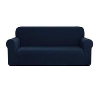 CHUN YI 1 Piece Rhombus Sofa Covers Stretch Fabric Settee cover Furniture Protector for Sofa, 3 seater Sofa Slipcover for Living Room, Polyester Durable Spandex Fabric (Sofa, Dark Blue)