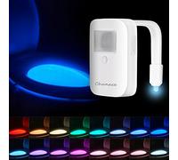 Chunace Toilet Light Motion Activated, Funny Gag Gift, USB-C Rechargeable | 16-Color LED Bathroom Night Light Motion Sensor Inside Toilet Bowl, Toddler Potty Training & Senior Safety, Gift for Men