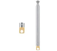 CHUNCHEN 1 Piece Telescopic Antenna Radio 5 Sections 21.6CM/8.5Inch Portable Telescopic Antenna Replacement for TV Radio AM FM Stereo Receiver