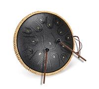 ChunFeng Steel Tongue Drum 14 Inch 15 Notes Tongue Drum,C Major,Gift For All Ages,With Drum Mallets,Carry Bag, Palm Set, Sheet Music