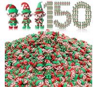 Chunful 150 Pcs Smooth Christmas Mini Elf Figures Tiny Elves Figurines to Hide Small Gnomes Goodie Bag Fillers Miniatures Winter Xmas New Year Holiday Party Favors Decorations