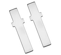 Chunful 2 Pcs Silver Kiln Cone Support Bars, 1.38" x 0.35" Small Metal Kiln Stilts, Stainless Steel Kilns Posts for Efficient and Reliable Kilns Firing Process