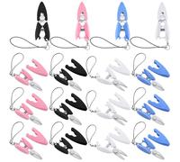 Chunful 24 Pcs Tiny Scissors with Cover for Travel TSA Approved Mini Small Compact Yarn Keychain Scissors Travel-sized Portable Snips for Travel Crafts Sewing Yarn