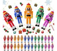 Chunful 25 Pcs Christmas Nutcrackers Figures Nutcracker Soldier Figurines Nutcracker Statue Christmas Decorations for Tree Tabletop Home Collectible Decor Party Favors Gifts Prize