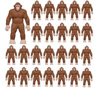 Chunful 25 Pcs Mini Bigfoot Figurine Tiny Sasquatch Figures Little Big Foot Statue for Hide and Seek Props Cake and Garden Decor Birthday Holiday Party Gifts Prizes Xmas Stocking Surprise