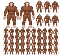 Chunful 50 Pcs Mini Bigfoot Figurine Tiny Sasquatch Figures Little Big Foot Statue for Hide and Seek Props Cake and Garden Decor Birthday Holiday Party Gifts Prizes Xmas Stocking Surprise