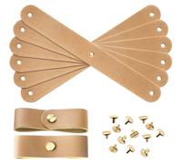 Chunful 6 Pcs Halter Breakaway Replacement Breakaway Halter Replacement Straps Breakaway Strap Horse Leather Breakaway Strap for Horse Halter Breakaway Halter Leather Replacement Halter (Khaki)