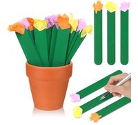 Chunful 72 Pcs Flip Name Sticks with Storage Pot Talking Flip Name Sticks Counting for Classroom Management Teacher Essentials Student Grouping Tally Tag Education Learning Activities Supply (Fresh)