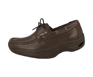 chung shi Unisex Mocassin Comfort Step Brown Casual Lace Up 9100 845 3 UK