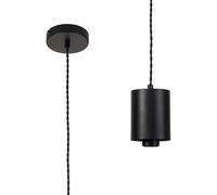 Chung Single Ceiling Pendant Light - Satin Black