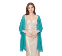 CHUNG Women Chiffon Shawl and Wraps Sheer Solid Soft Long Scarf 200×70cm | Lightweight & Elegant Solid Chiffon Shawl, Gift for Evening Dresses, Wedding Party & Gown Accessories.