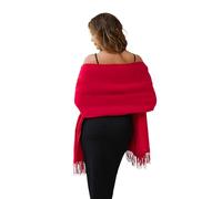 CHUNG Women pashmina shawls and wraps Long Scarf Wedding Gifts,Red
