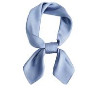 CHUNG Women's Scarf Satin bandanas Fashion Girls Scarves Wraps Emulation Silk Handbag retro 50s Hair Ribbons Handkerchief Necktie Square 70 * 70cm,Dusty Blue