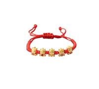ChungLong0593 2026 New Year Red String Lucky Horse Bracelet, Adjustable Chinese Zodiac Animal Charm Bracelet with Cute Gold-Plated Charms, Feng Shui Protection & Prosperity Jewelry Gift for Women Men