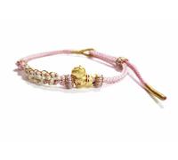 ChungLong0593 Chinese New Year Zodiac Horse Bracelet with Peach Blossom Weaving, Handmade Adjustable Lucky String Bracelet for Women, Feng Shui Jewelry for Year of the Horse, One Size, Wood, no
