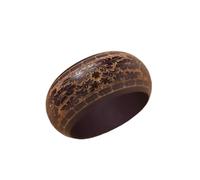 ChungLong0593 Handmade Vintage Carved Wooden Bangle Bracelet for Women, Ethnic Boho Wide Cuff with Floral/Geometric/Traditional Patterns, Natural Wood Statement Jewelry, One Size, Wood, no gemstone