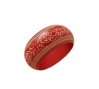 ChungLong0593 Handmade Vintage Carved Wooden Bangle Bracelet for Women, Ethnic Boho Wide Cuff with Floral/Geometric/Traditional Patterns, Natural Wood Statement Jewelry, One Size, Wood, no gemstone