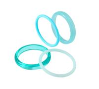 ChungLong0593 Stackable Bangle Set for Women - 3 Pcs Resin & Gold Plated Metal Chunky Bracelets, Boho Statement Fashion Jewelry, Multiple Color Options for Daily Wear, Party & Gift, One Size, Resin