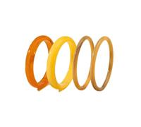 ChungLong0593 Stackable Bangle Set for Women - 3 Pcs Resin & Gold Plated Metal Chunky Bracelets, Boho Statement Fashion Jewelry, Multiple Color Options for Daily Wear, Party & Gift, One Size, Resin