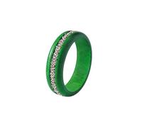 ChungLong0593 Wooden Bangle Bracelet for Women - Crystal Rhinestone Inlaid Chunky Wood Bracelet, Boho Vintage Stackable Jewelry for Daily Wear