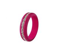 ChungLong0593 Wooden Bangle Bracelet for Women - Crystal Rhinestone Inlaid Chunky Wood Bracelet, Boho Vintage Stackable Jewelry for Daily Wear