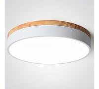 CHUNGYANG Artistic Room LED Ceiling Light, Creative Macaron Round Flat Ceiling Lighting, Acrylic Lampshade, 3000-6000K Infinite Dimming Close To Ceiling Lights Fixture, For Living Room, Bedroom, Hallw