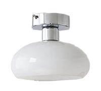 CHUNGYANG Balcony Semi Flush Mount Ceiling Light, Entrance French Cream Ceiling Lamp, Glass Aisle Ideas Ceiling Decoration Lighting Fixtures, for E27 Children's Room, Aisle, Cloakroom