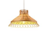 CHUNGYANG Bamboo Rattan Pendant Lamp for Kitchen Creative and Personalized Restaurant Lighting Fixture Japanese-Style Decorative Crafts Ceiling Hanging Lamp for Kitchen Island Dining Living Room