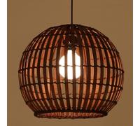 CHUNGYANG Chinese Bamboo Art Lighting Fixture Creative And Classic Pendant Lights For Hotel Restaurant Living Room Balcony Bohemian Hand-Woven Pendant Lamp Japanese-style Bamboo Woven Pendant Lighting