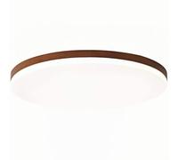 CHUNGYANG Chinese Bedroom Ceiling Lamp, Ultra-thin Walnut Color Flat Ceiling Lighting, Modern Round Living Room Ceiling Lights, Simple Retro Close To Ceiling Light Fixtures, For Kitchen, Office, Hallw