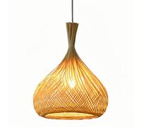 CHUNGYANG Chinese Style Bamboo Woven Pendant Lamp, Retro Restaurant Decorative Hanging Lights, Hotel Bar Bamboo Art Chandelier, E26 Screw Tea Room Living Room Ceiling Lighting, For Kitchen Dining Tabl