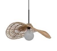 CHUNGYANG Hand-Woven Hemp Rope Hanging Ceiling Lights with Linen Shade Country Restaurant Pendant Light with Adjustable Suspension Line Farmhouse Bohemian Decorative Lights for Kitchen Island Bedroom