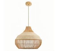 CHUNGYANG Southeast Asian Rattan Pendant Lights, Creative Rattan Woven Lampshades, Bedroom Study Decorative Lighting Fixture, Tea Room Dining Room Ceiling Hanging Lamp, for Kitchen Island Bar