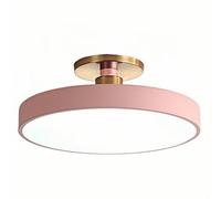 CHUNGYANG Suction Cup LED Ceiling Lamp, Color Macaron Round Flat Ceiling Lighting, Personality Nordic Bedroom Ceiling Lights, Creative Balcony Aisle Close to Ceiling Light Fixtures, for Living Room