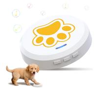 ChunHee Dog Doorbell Potty Training to Go Outside, 0-115dB Volume Adjustable Dog Training Bells for Door Instead of Barking/Waiting/Scratching (White-Yellow,1 Pack)