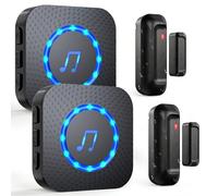 ChunHee Door Alarms,Waterproof Door Sensor for Home/Shop Expandable System