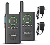 ChunHee Wireless Intercom for Home - Caregiver Pager Intercom for Elderly with Emergency SOS Alarm, 1.5 Miles Long Range for Office Business Room to Room Communication Systems, 4 Pack