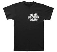 Chunk ! No Captain Chunk Graphic Printed T-Shirt for Fashion Tee Mens Size M Black