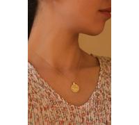 Chunky 14K Gold Leo Coin Necklace Elk & Bloom Gold One Size