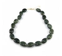 Chunky Beaded Choker Statement Necklace for Women - Acrylic Large Oval Waterdrop Geometric Beads Adjustable Chain Link Collar Strand Necklaces Exaggerated Boho Vacation Beach Jewelry Wedding Party