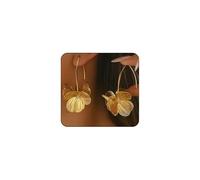 Chunky Boho Flower Statement Earrings Beach Accessories, One Size, Metal, No Gemstone